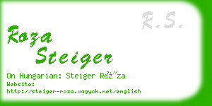 roza steiger business card